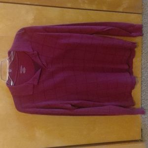 Large soft man's long sleeve polo